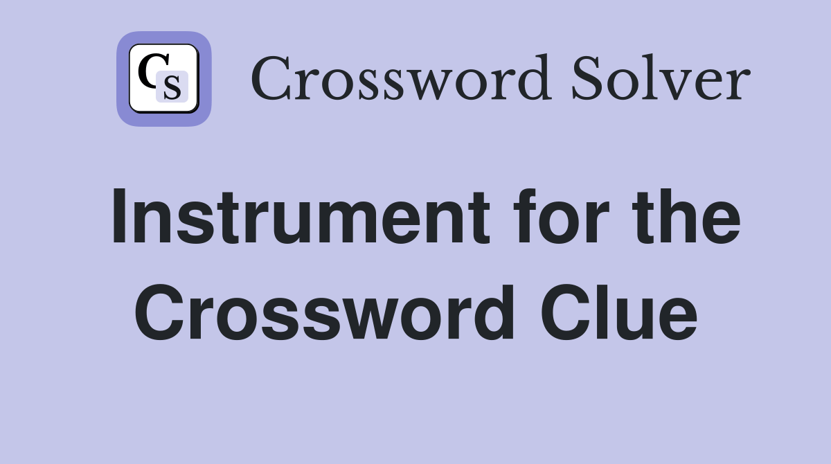 Instrument for the Swan Lake theme